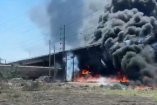 Fuerte accidente sobre la carretera estatal 100, a la altura del puente de Viborillas