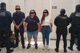 Las tres personas quedaron a disposición de la Fiscalía General de la República (FGR), con sede en Texcoco