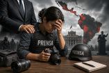 Ilustración sobre la violencia contra el periodismo y los periodistas en América Latina.