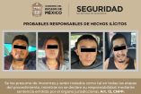 Los oficiales del Estado de México detuvieron a quienes se identificaron como Irving ‘N’, Rubén ‘N’, Iván ‘N’ y Mariana ‘N’