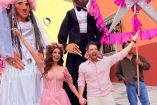 Karla Díaz y Dani Dayz comenzaron las celebraciones de su boda religiosa en San Miguel de Allende.