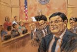 Dibujo de "El Chapo" Guzmán