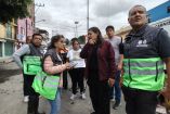 La titular de la SGIRPC, Miriam Urzúa, arribó a la zona afectada.