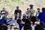 Durante los encuentros con pobladores de Alcozacán y Coatzingo se acordó el establecimiento de un "corredor seguro.