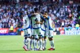 Oussama Idrissi celebra el único gol del partido de ida de las semifinales.