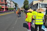 Este ciclocarril conecta con la ciclovía Gran Tenochtitlán, recién instalada en la Calzada de Tlalpan