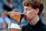 Jannik Sinner celebra su victoria en Roma 2026