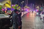 Alrededor de la media noche, la costera de Acapulco era un caos con el operativo que iniciaron elementos de la Guardia Nacional, quienes también lanzaron gases lacrimógenos.