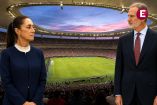 Sheinbaum y el rey de España en un estadio