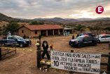 Zona rural en Tehuitzingo, Puebla, resguardada por policías y cinta de seguridad tras un multihomicidio.