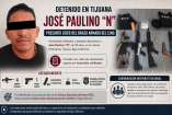 Capturan a José Paulino, líder operativo del CJNG en Tijuana