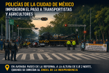 Colapsa Reforma por transportistas
