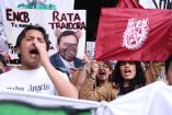Estudiantes del Instituto Politécnico Nacional (IPN) marchan