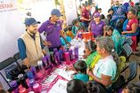 Habitantes de Guerrero que asistieron a la Feria de Servicios.
