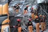 Responsables locales de la ciudad de Ángeles, informaron que recibieron un reporte por el derrumbe de un edificio de nueve pisos todavía en construcción.
