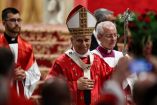 El papa León en la Basílica de San Pedro