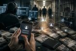 Fotoarte sobre la extorsión desde el interior de cárceles con ayuda de plataformas tecnológicas.