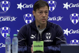 Matías Almeyda en su presentación con los Rayados de Monterrey