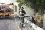 Debido al percance y el humo que ocasionó, la vialidad se vio afectada al ser cerrados dos carriles de circulación en sentido hacia el sur.