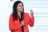 Luisa María Alcalde en la mañanera de Sheinbaum