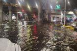 Un encharcamiento de aproximadamente 250 metros de espejo.