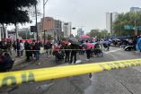 Algunas consigas se escuchaban a lo lejos desde algunos puntos del bloqueo