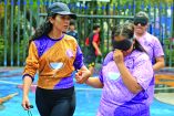 ciudad de mexico 06 de junio de 2026 entrevista y entrenamiento jugadaras futbol ciego ellas juegan MÈxico dice voy futbol rrrapido en el deportivo parque la moderna Foto: Hector Lopez