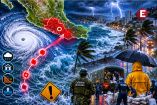 Imagen editorial de la tormenta tropical Boris acercándose a las costas de Guerrero, con trayectoria sobre el Pacífico, lluvias intensas, oleaje elevado y condiciones de riesgo en Acapulco.