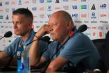 Miroslav Koubek, entrenador de la Selección de República Checa ofreció la primera conferencia de prensa en Guadalajara.
