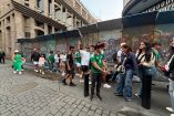 Pasado el mediodía, la algarabía dominaba la plancha del Zócalo