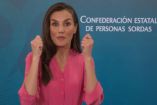 “Podéis estar bien orgullosos” Reina Letizia felicita en lengua de signos