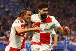 Luka Modric una anotación con Josko Gvardiol.