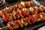 Receta de brochetas de pollo teriyaki