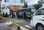 Camioneta de transporte escolar que atropelló a una abuelita en la GAM