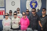 La Tía y otras siete personas detenidas fueron trasladadas al Ministerio Público Federal.