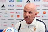 Soccer Football - FIFA World Cup 2026 - France Press Conference - Bentley University, Boston, Massachusetts, U.S. - June 25, 2026 Interim France coach Guy Stephan during a press conference IMAGN IMAGES via Reuters/Winslow Townson