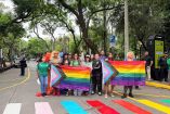 La alcaldía Cuauhtémoc pintó de colores el cruce peatonal de Avenida México y Avenida Michoacán