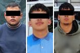 Conforme a los protocolos de actuación policial, los hombres de 28, 24 y 21 años de edad fueron detenidos