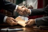 Ilustración sobre la corrupción de los gobiernos en México.