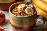 Mug cake de avena y plátano