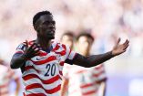 Folarin Balogun dejó a Estados Unidos con un hombre menos desde el minuto 63.