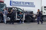 El choque de la patrulla con camión