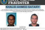 El FBI ofrece 150 mil dólares por Khalid Ahmed Satary, acusado de fraude médico millonario contra Medicare en Estados Unidos.