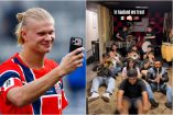 Erling Haaland celebró el cover mexicano de su canción en redes sociales.