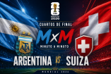 Argentina y Suiza chocan en los Cuartos de Final del Mundial 2026