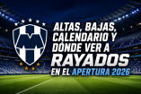 Calendario Rayados en el apertura 2026.
