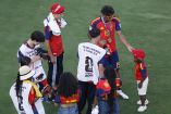 Lamine y su hermano Keine Yamal en la celebración tras ganar la Copa del Mundo