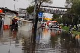 Para las 17:00 horas, en la zona de Lomas de Zaragoza, en Iztapalapa, ya se habían acumulado 39 milímetros (mm) de lluvia o 39 litros por metro cuadrado.
