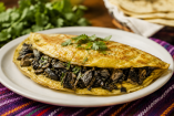 Receta de omelette de huitlacoche