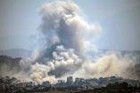 Columna de humo tras un bombardeo en la guerra en Medio Oriente.